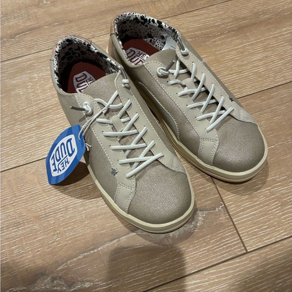 Hey dude Gold/Taupe Women’s Casual Sneakers